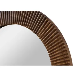 MASSIVMOEBEL24.DE Wandspiegel Mango 65 x 15 cm Braun/Weiß