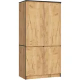 Akord Kleiderschrank S90 90 x 180 x 51 cm Eiche
