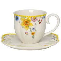 Villeroy & Boch Kaffeetasse mit Untertasse 2tlg. 0,2 l Mehrfarbig