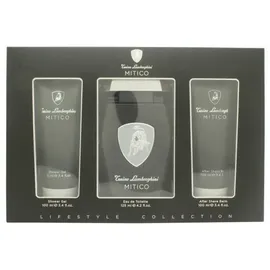 Tonino Lamborghini Mitico Eau de Toilette 125 ml + Duschgel 100 ml +  Aftershave Balsam 100 ml Geschenkset