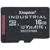 Kingston Industrial Temperature Gen2 R100 microSDHC 16GB, UHS-I U3, A1, Class 10 (SDCIT2/16GBSP)