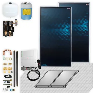 WOLF-Garten Wolf Solar Paket 4,6 m2 mit 2 Flachkollektoren TopSon F3-1, SM2-2 Regelung