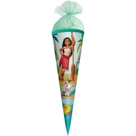 ROTH Schultüte, Disney Vaiana, 35 cm, rund, Tüllverschluss