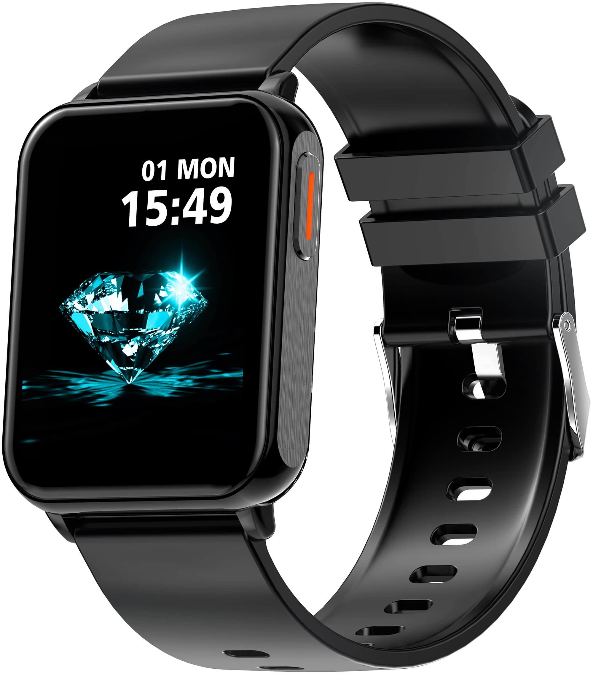 Fitnessuhr Herren Damen Schrittzähler Uhr 1.78 Zoll Smartwatch Telefonfunktion mit Lautsprecher Fitness Tracker Blutdruck Puls Schlaf GPS Sportuhr für Android iOS