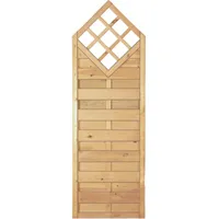 Tetzner & Jentzsch Massivzaun Karo 60 x 180/150 cm Grün/Holz