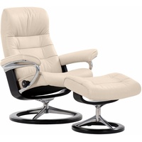 Stressless Hocker "Opal" Gr. B/H/T: 54 cm x 41 cm x 40 cm, Leder BATICK, Signature Base Wenge, beige (cream) Stressless