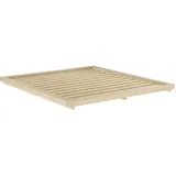 Karup Design Dock BED, Futonbett, Massivholzbett, Bett ohne Matratze«, Bett mit Lattenrost, aus FSC® zertifizierter Kiefer, mehrere Größen