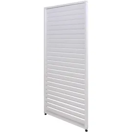 MCW Lamellenwand für Pavillon 2 Stück 0,90 x 2,20 m Weiß