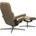 Stressless Stressless® »Consul« Set, Relaxsessel mit Hocker, mit Hocker, mit Cross Base, Größe S, M & L, Holzakzent Braun