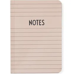 Design Letters Notizbuch A6 rosa