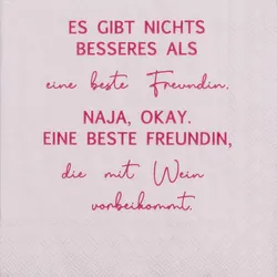 Cocktailservietten 25x25 cm " Es gibt nichts besseres als beste Freundin " von räder design