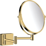 Hansgrohe AddStoris Rasierspiegel schwenkbar, Makeup Spiegel, polished Gold Optic