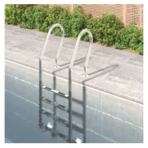 vidaXL Poolleiter 54 x 38 x 184,5 cm edelstahl 304 93456