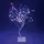 Out of the Blue LED-Lichterkette Bunter Lichterbaum 108 farbige LEDs Batterie 108-flammig Silberfarben