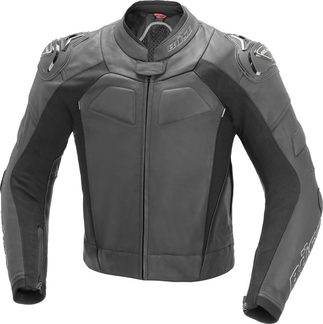 Büse Assen Motorrad Lederjacke, schwarz, Größe 27 für Männer