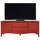 INTER-FURN Lissabon Lowboard, Kiefer, Rot/Braun, 140 x 58 x 42 cm