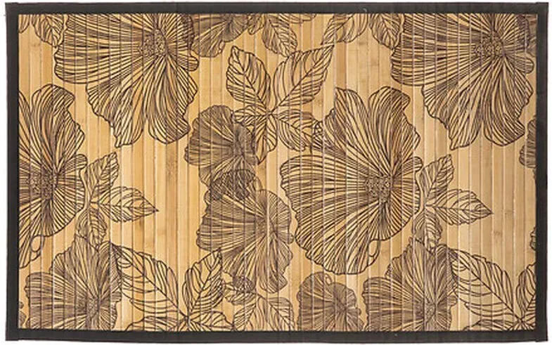 Blackflower Bambus-Badematte mit Lamellen 50 x 80 cm