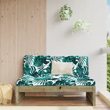 vidaXL Garten-Mittelsofa 120x80 cm Kiefernholz Imprägniert