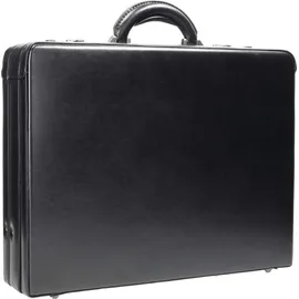 d & n Tradition Aktenkoffer Leder 46 cm, Schwarz
