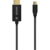 AISENS USB-C auf HDMI 2.1 Konverterkabel 2 m Schwarz