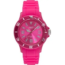 NEO watch Armbanduhr Kunststoff Hot Pink - N1-015