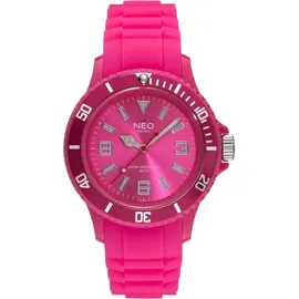 NEO watch Armbanduhr Kunststoff Hot Pink - N1-015