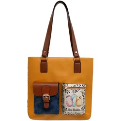 Umhängetasche DOGO "Multi Pocket Bag Shopper-Tasche Paperflower Damen Schultertasche", Damen, Gr. B/H/T: 36cm x 8cm onesize, rosa, Taschen Umhängetasche, Handgefertigt