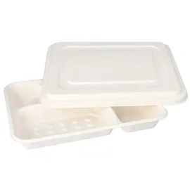 Papstar Menü-Tray 5-geteilt 2,4 cm x 21,6 cm x 31,7 cm 25 St. Weiß