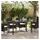 vidaXL Gartentisch 140 x 80 x 73 cm Schwarz