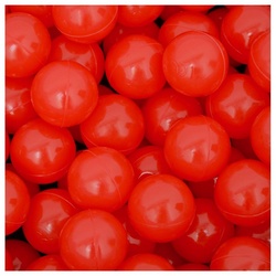 LittleTom Bällebad-Bälle 50 Bälle für Bällebad 5,5cm Babybälle Plastikbälle, Spielbälle rot rot