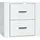 vidaXL Nachtschrank 50 x 36 x 47 cm Hochglanz-Weiß
