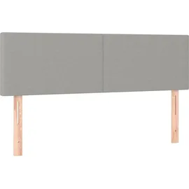 vidaXL Boxspringbett 140 x 200 cm Hellgrau