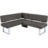 K+W Komfort & Wohnen Santos II, gepolstert, Eckbank, wahlweise langer Schenkel 180cm rechts oder links darkgrey, 89896215-0 B/H/T: 157 cm x 87 cm x 180 cm