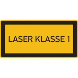 König Werbeanlagen Hinweisschild, Laser Klasse 1 - 52x26 mm Folie selbstklebend