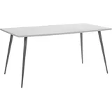 Beliani Esstisch Grau / Schwarz 160 x 80 cm