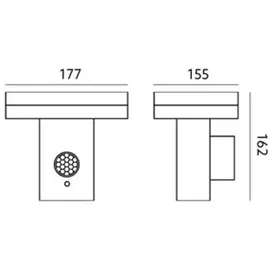 Kobi LED Solaria 3 5.5W 4000K IP44 - Schwarz