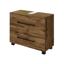 Held Waschbeckenunterschrank Luzern 1 Schublade 70 x 54 x 35 cm Braun