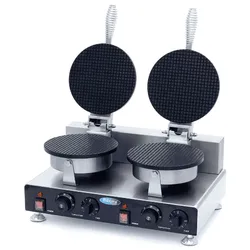Maxima Waffeleisen Eistüte - 2 Stück - Ø 210 mm (je Waffel)  mit Timer