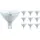 sebson LED Lampe 10x GU5.3 4W warmweiß 280 lm