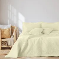 AmeliaHome Tagesdecke 220x240 cm Bettüberwürf zweiseitig Ultrasonic Steppung Polyester
