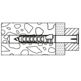 Fischer Langschaftdübel SXR 8 x 80 mm 25 Stück