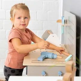 Musterkind Werkbank Fagus, grau,