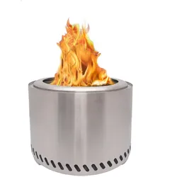 Pellet-Feuerstelle XL Edelstahl