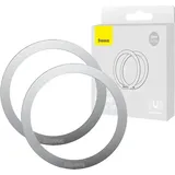 Baseus Halo Series Magnetring silber 2er Set