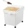 Vevor Aufbewahrungsbox 35,5 x 50 x 45 cm 3-tlg. weiß