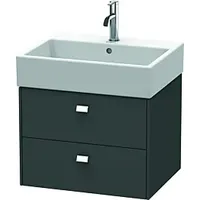 Duravit Brioso Waschtischunterbau BR415301049 584x459mm, Graphit Matt, 2 Auszüge,