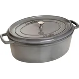 Staub Cocotte 33 cm oval graphitgrau