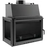 Kamineinsatz wasserführend kratki ZUZIA 15 mit 12 kW linke Seitenscheibe