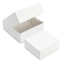 FaisTonGateau - Lot de 50 boîtes pâtissières 28x8 - 50 boîtes à entremet carrée blanche