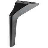 Prima-Online Möbelfuß Möbelfuß 180 mm Metall schwarz matt – Sofa Bein, Tischbein, Bettfuß, (1-St)